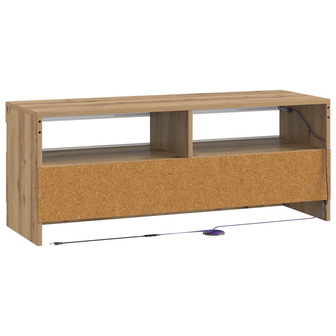 LED TV Cabinet with LED Strip Lights UTRECHT Engineered Wood Furniture