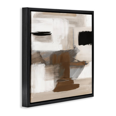 Desert Impression Abstract Floater Canvas Wall Art by Stella Chang