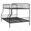 Lit double superposé au-dessus de grand lit double en métal-721378642
