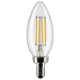 4 Watt B11 LED; Clear; Candelabra Base; 90 CRI; 3000K; 120 Volt