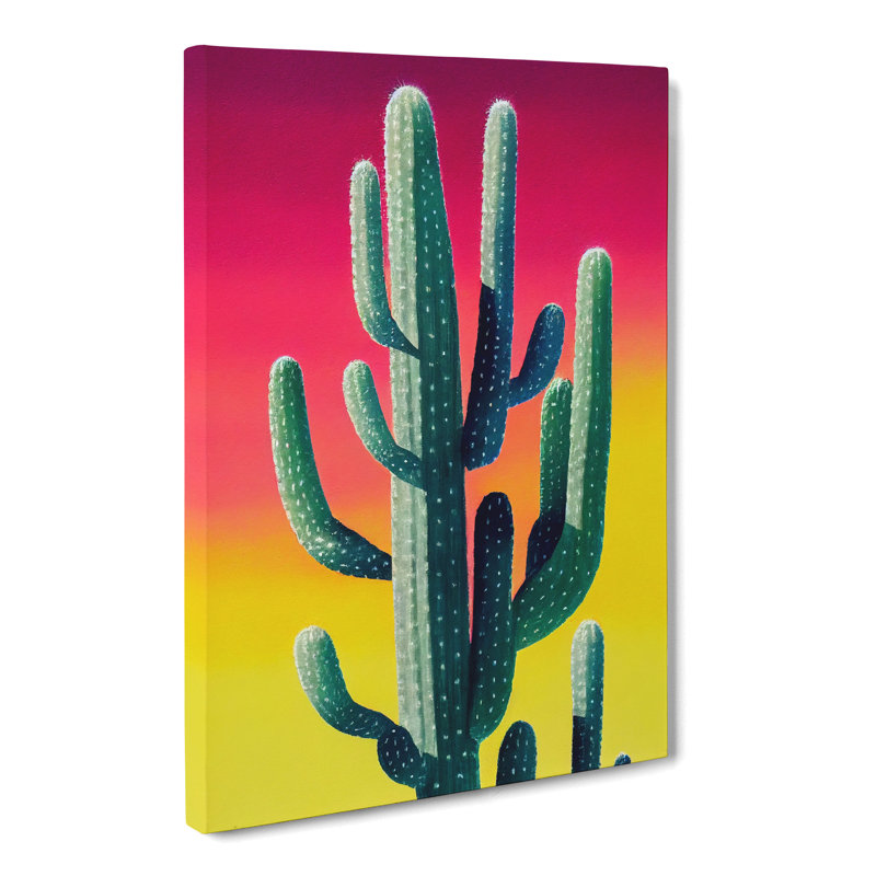 Colourful Cactus Cacti Vol.3 - Wrapped Canvas, 76cm H x 50cm W x 3cm D