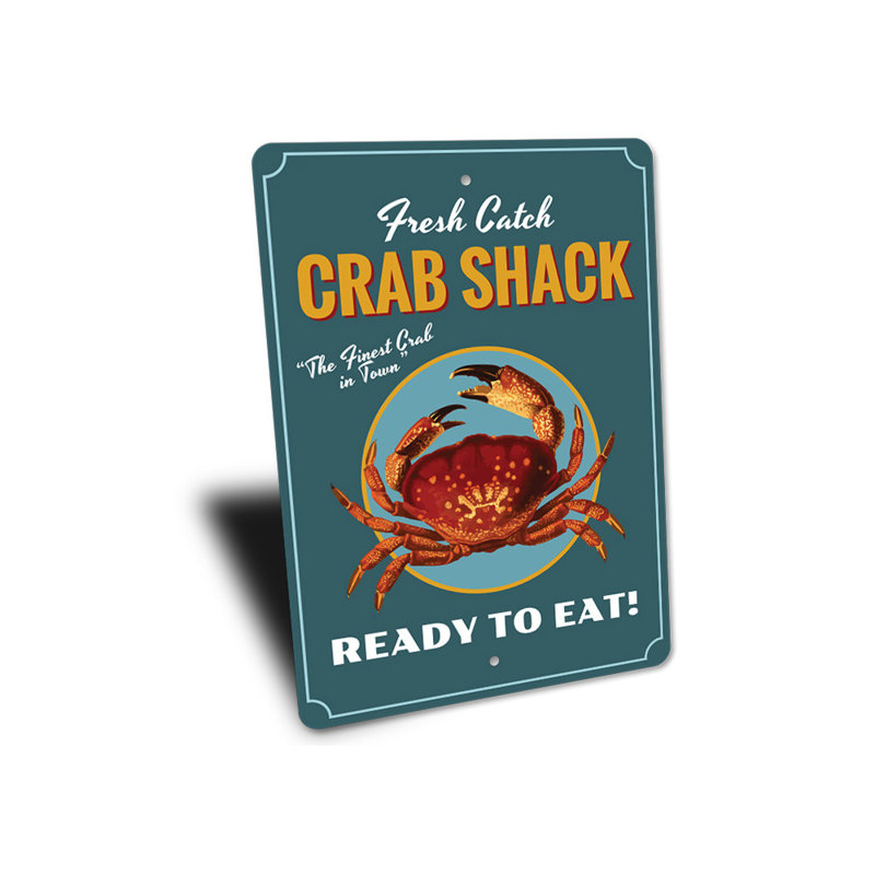 Plaque en aluminium Fresh Catch, H 18 po x l 12 po x P 0,06 po