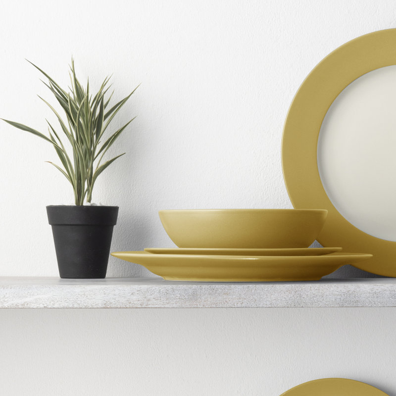 Service de table 16 pièces Noritake Colorwave, service pour 4, Moutarde