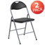 Chaise pliante rembourrée en vinyle Oliverson