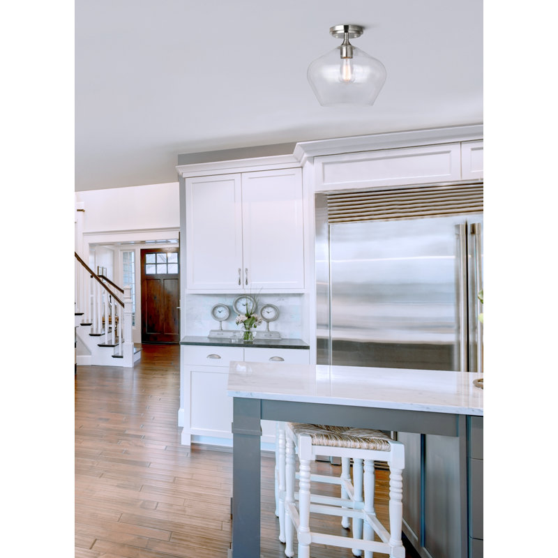 Alaria Glass Semi Flush Mount