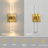 Nazreen Crystal Dimmable Integrated LED Wallchiere-452089400