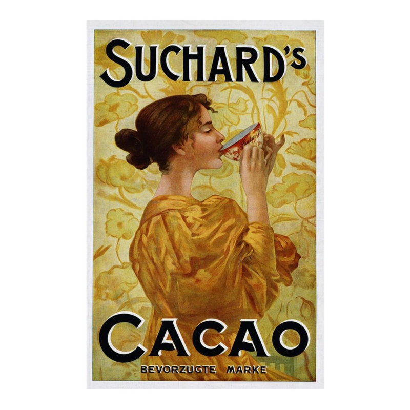 Circa 1905, affiche belge pour Cacao de Suchard par Inconnu - Estampe numérique, H 20 po x l 16 po