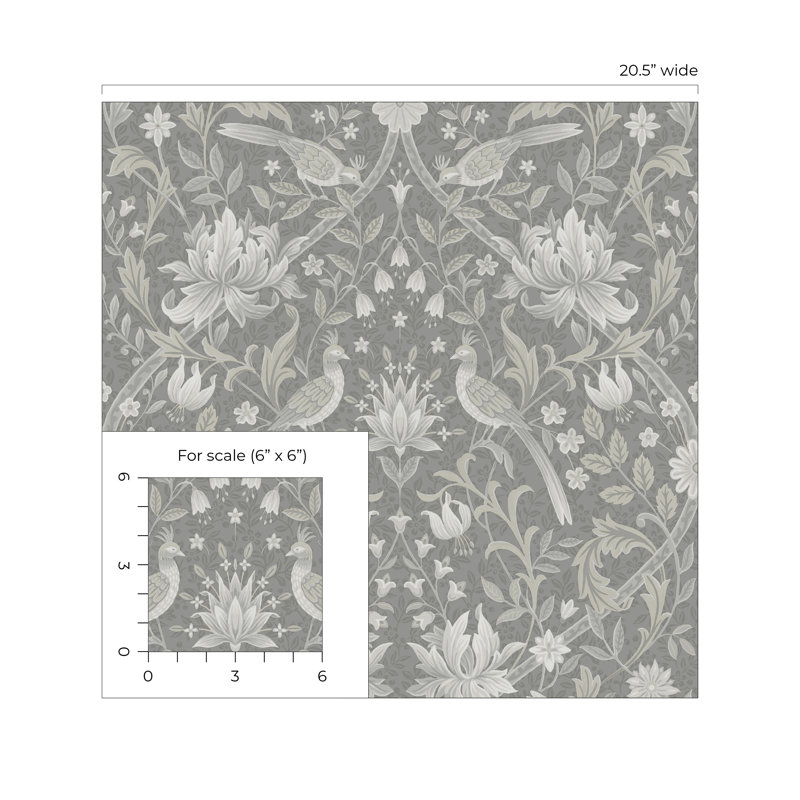 Vidija Peel & Stick Floral Roll