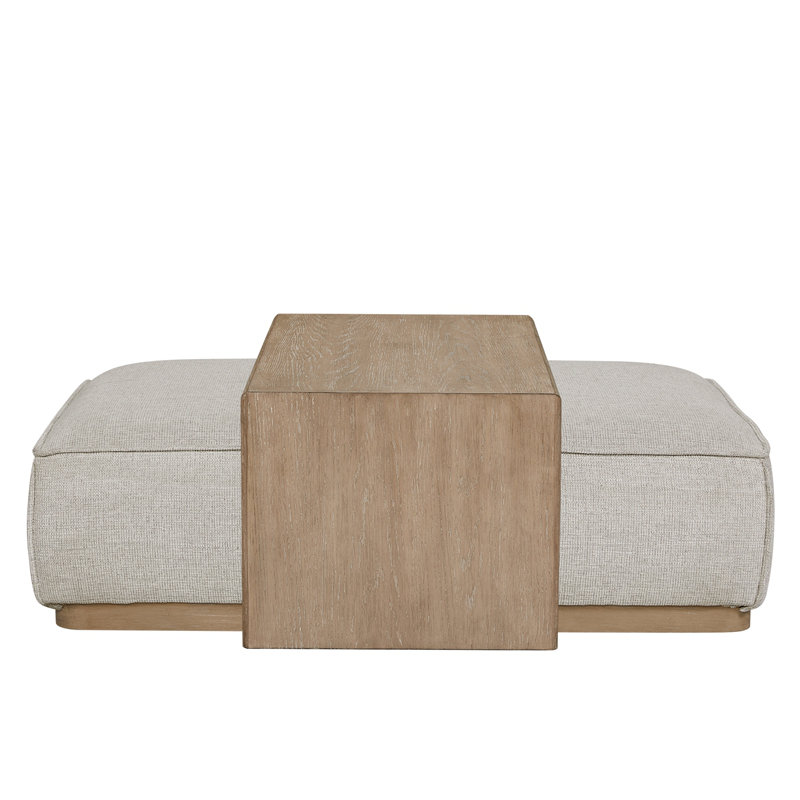 Ottoman & Tray Table - Gray