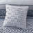 7 Piece Jacquard Comforter Set Navy