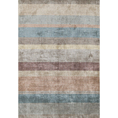 Gabbeh Wool Striped Area Rug