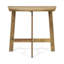 Table demi-ronde en bois, naturelle, pliable pour une utilisation polyvalente, demi-ronde naturelle, efficace