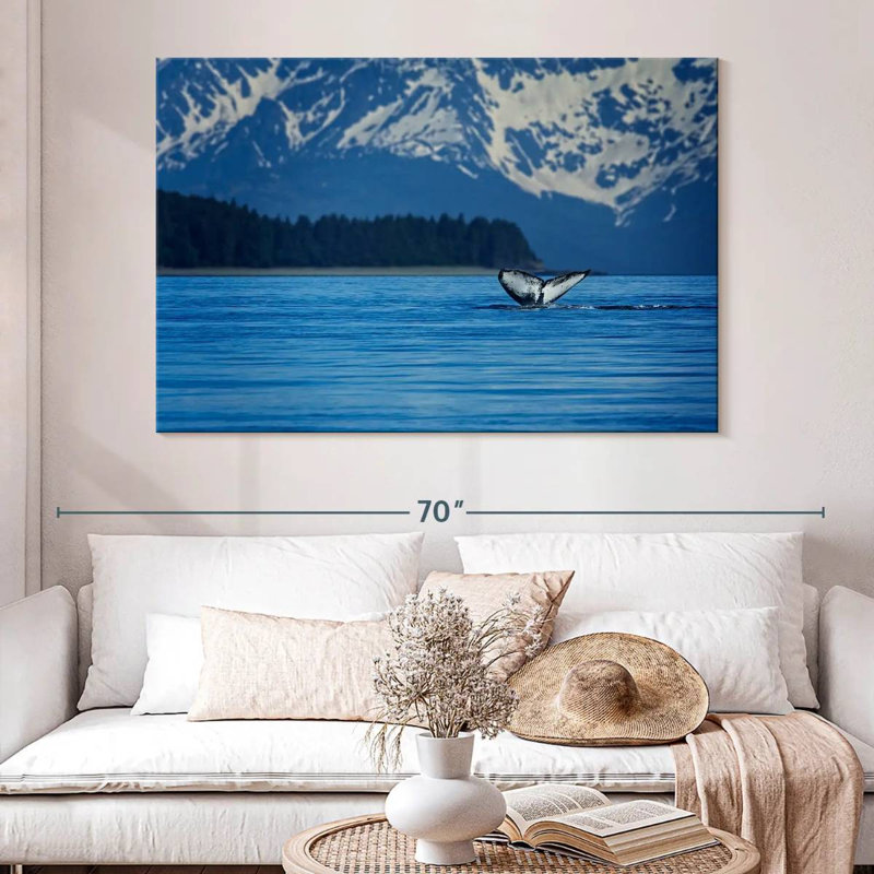 Gillard Alaskan Humpback Whale Tail, 34" H x 51" W