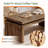 47.24" Farmhouse Solid Wood Coffee Table