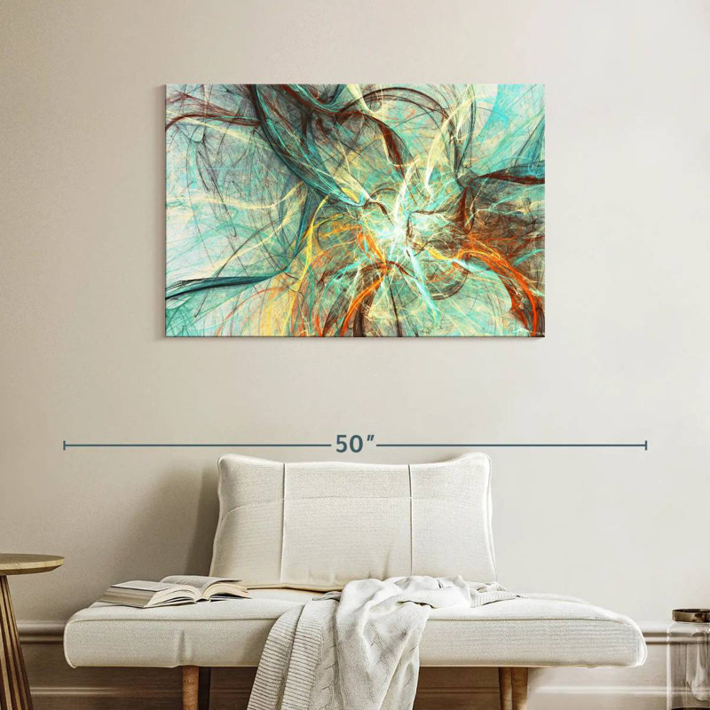 Avery Underwater Currents Abstract, 26" H x 39" W