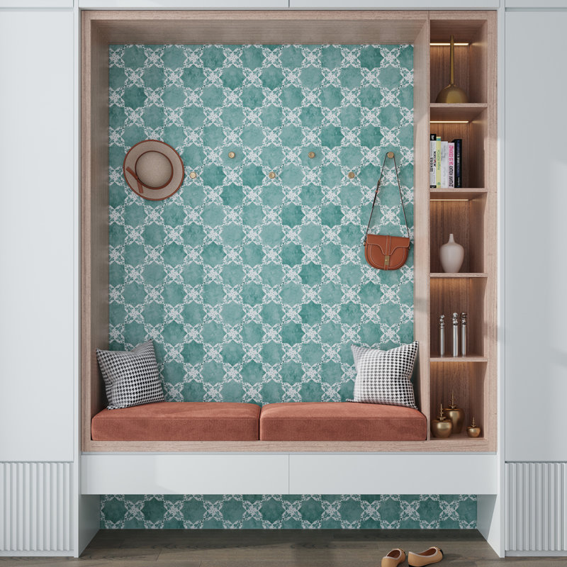 Siena 5.35'' W x 5.35'' L Ceramic Singular Tile, Pistachio Green