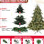 Arbre de Noël de 5 pi, 350 lumières Ul, 1129 pointes pe / mixtes, silhouette à base large, structure à charnières, support de support en métal stable