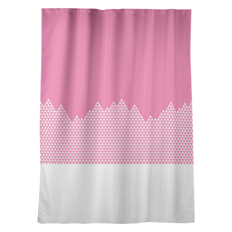 Panneau de rideau simple occultant et isolant avec passe-tringle mountain window Avicia, Rose
