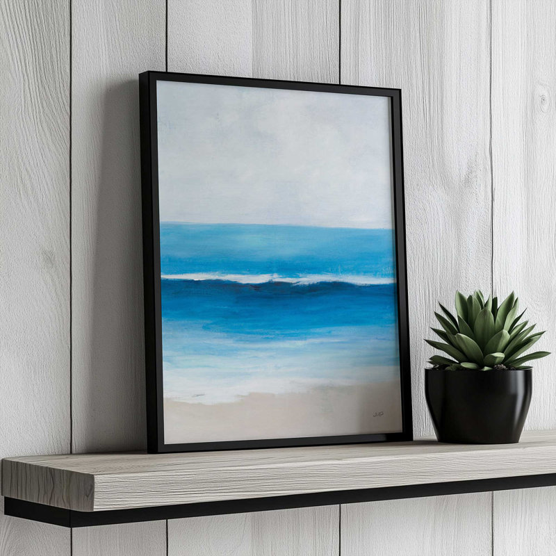 «Breaker» par Julia Purinton, reproduction d'art, L 24 po x H 32 po, Doré, Impression encadrée