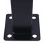 Rambarde monobloc en fer forgé à 3 ou 4 marches, barreaux noirs, 3 points de fixation flexibles-136870812