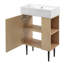 Meuble-lavabo 21,6 po avec lavabo en céramique-304921598