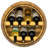 Hanging Wine Bottle Rack in Brown
