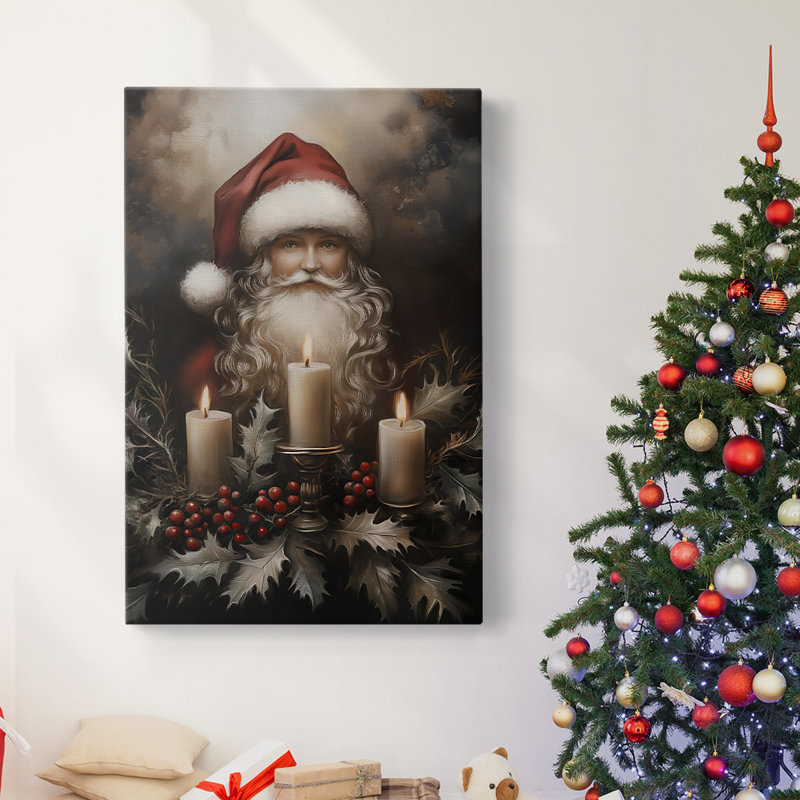 Art des Fêtes de Noël - Toile tendue avec châssis - Série 2-LXII, H 18 po x l 12 po