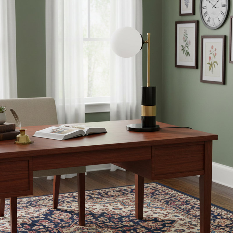 Lampe de table 19 po Althea, Blanc