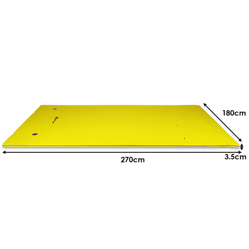 3 Layer Floating Water Mat Buoyancy Pad Swimming Pool Float Mat W/rope