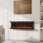 Latitude Run Black Electric Fireplace with 5120 BTU-586969768