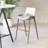 Upholstered Counter Stool with Metal Frame-807478012