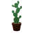 Metal Cactus Fountain with River Stones - Outdoor