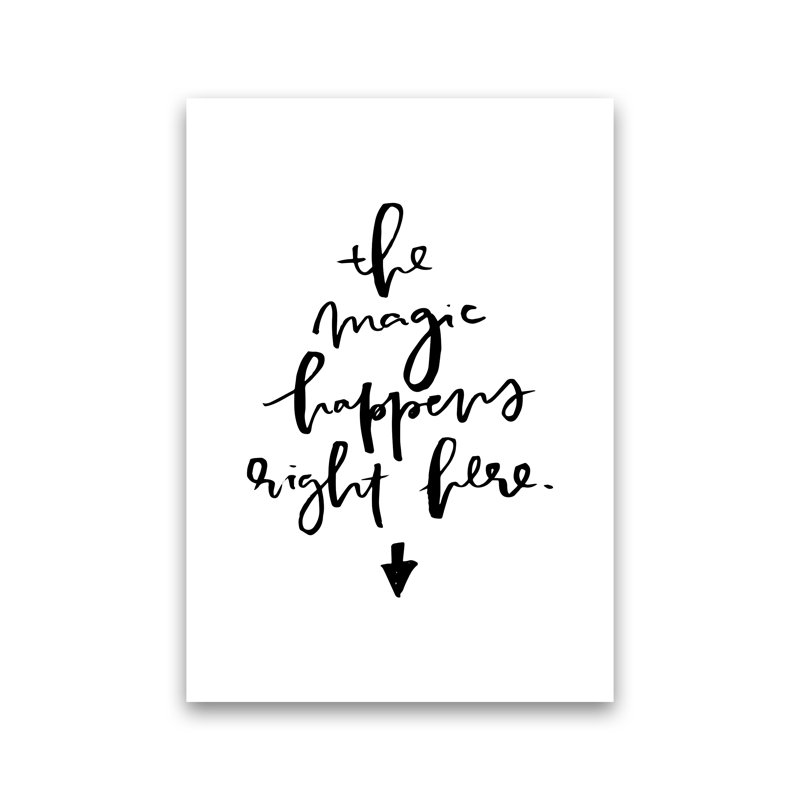 The Magic Happens Right Here by Planeta444 - Print, No Framed, 84.1cm H x 59.4cm W x 4cm D