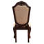 Et beige 2 chaises d'appoint de salle à manger - dossier uni traditionnel avec coussin, garniture 2, dossier, garniture soudée