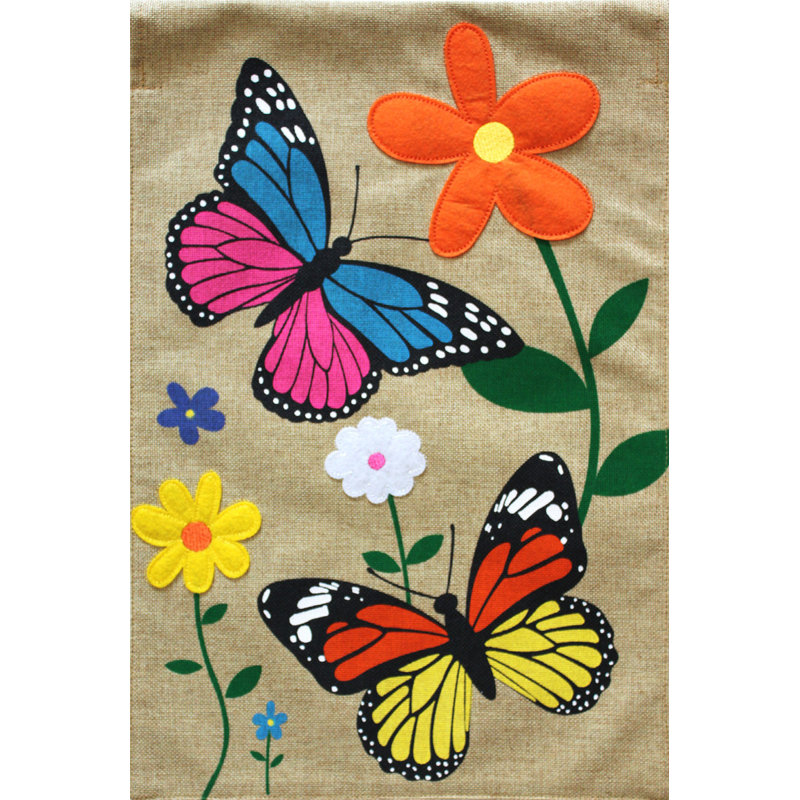 Drapeau de jardin Butterfly Dance, Plantes et fleurs