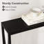 120x25x76cm Industrial Console Table with Shelf, Narrow Sofa Table-1795575188