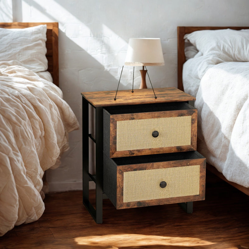 Taton Bedside Table, Brown