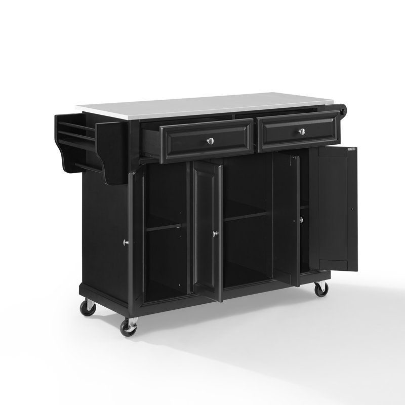 Baisden 51.5 " W Kitchen Island, Black