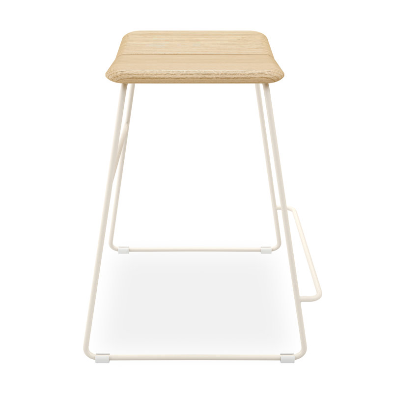 Aero Bar Stool & Counter Stool, Swan Powder Coat, Bar Stool (30" Seat Height)