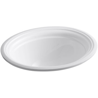 Devonshire Ceramic Oval Undermount Bathroom Sink with Overflow