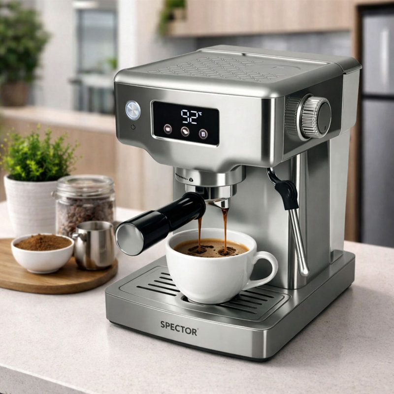 Spector 20 Bar Espresso Coffee Machine Maker Milk Frother Cappuccino Latte Cafe