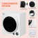 Homcom 3.22 Cubic Feet Portable Clothes Dryer with 5 Drying Modes in White