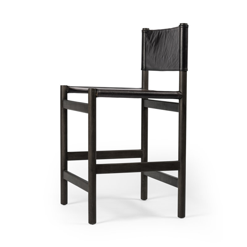Kena Stool-Sonoma Black-Counter, Bar Stool (30.5" Seat Height), Black, Black