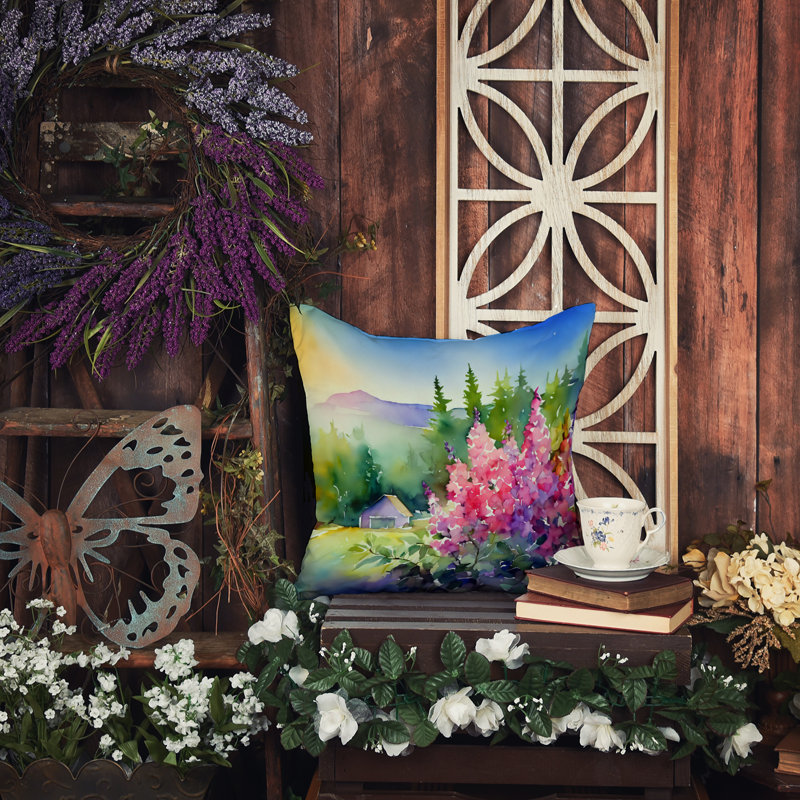 Coussin décoratif Idaho Syringa, Carré 14 po