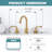 Widespread 2-handle Bathroom Faucet with Drain Assembly-119602931