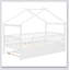 Wooden House Bed With Trundle-651404791