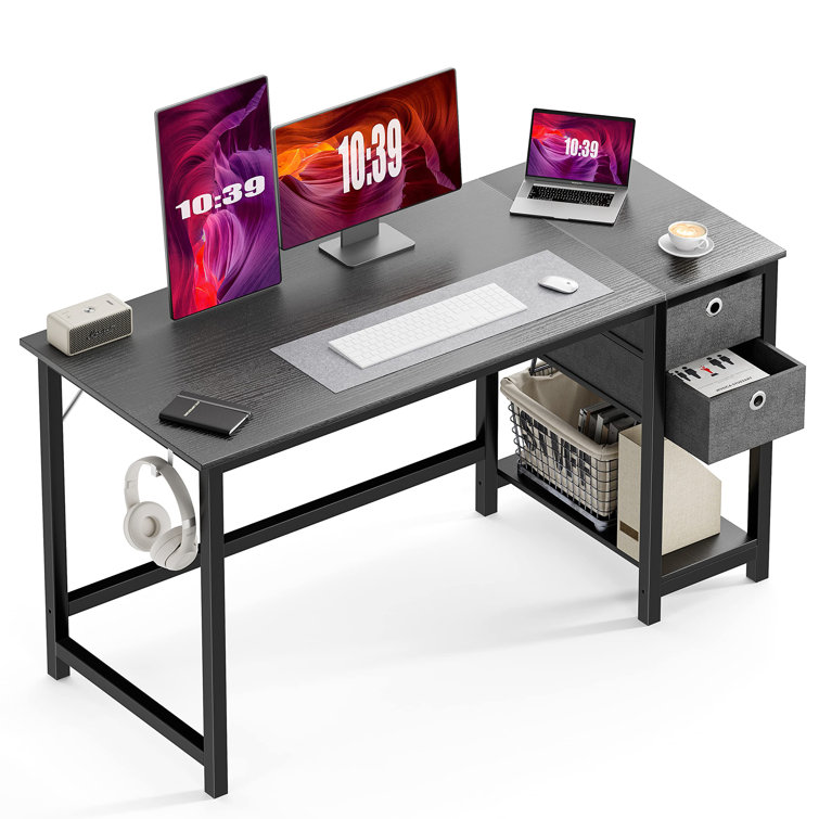 17 Stories Slader Metal Base Computer Desk | Wayfair