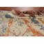 Tapis indien à motif abstrait moderne illustré