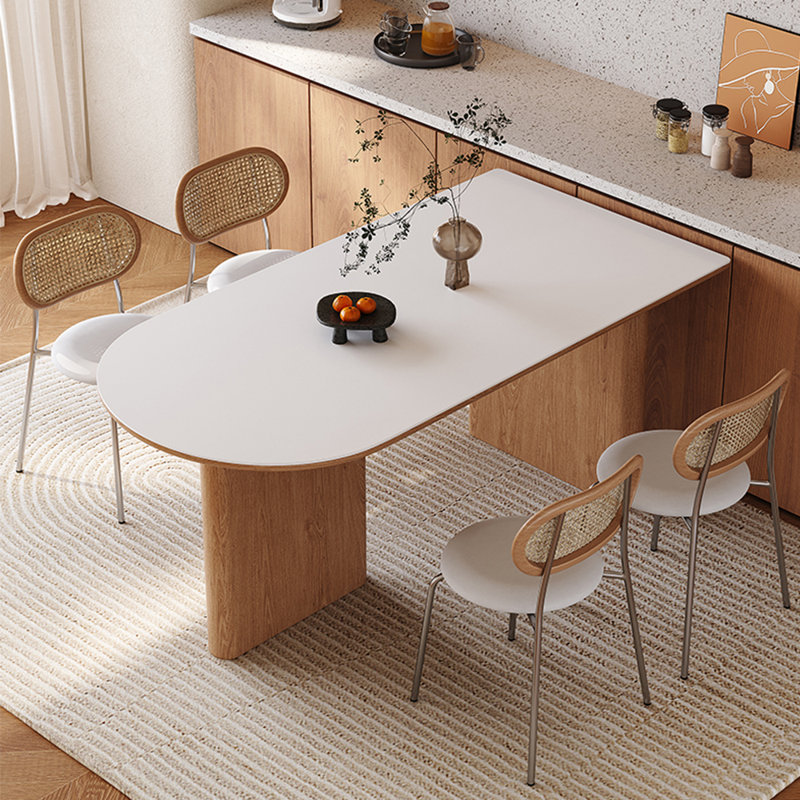Modern solid wood base home dining table sets, 29.5"H x 70.9"L x 31.5"W
