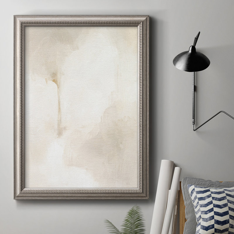 Toile encadrée de qualité supérieure «Neutral Glow I» - prête à être accrochée, H 36 po x l 24 po x P 2,5 po